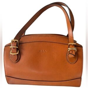 Ralph Lauren Brown Leather Satchel Bag